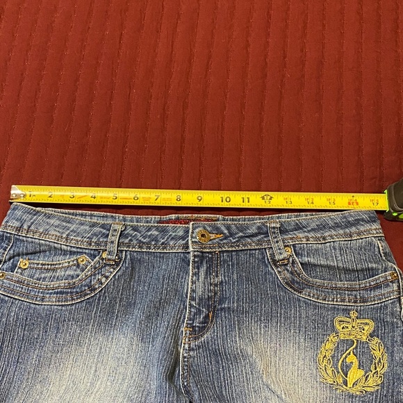 Baby Phat Women’s Blue Wash Denim Bootcut Jeans Size Junior 13 - Picture 10 of 16